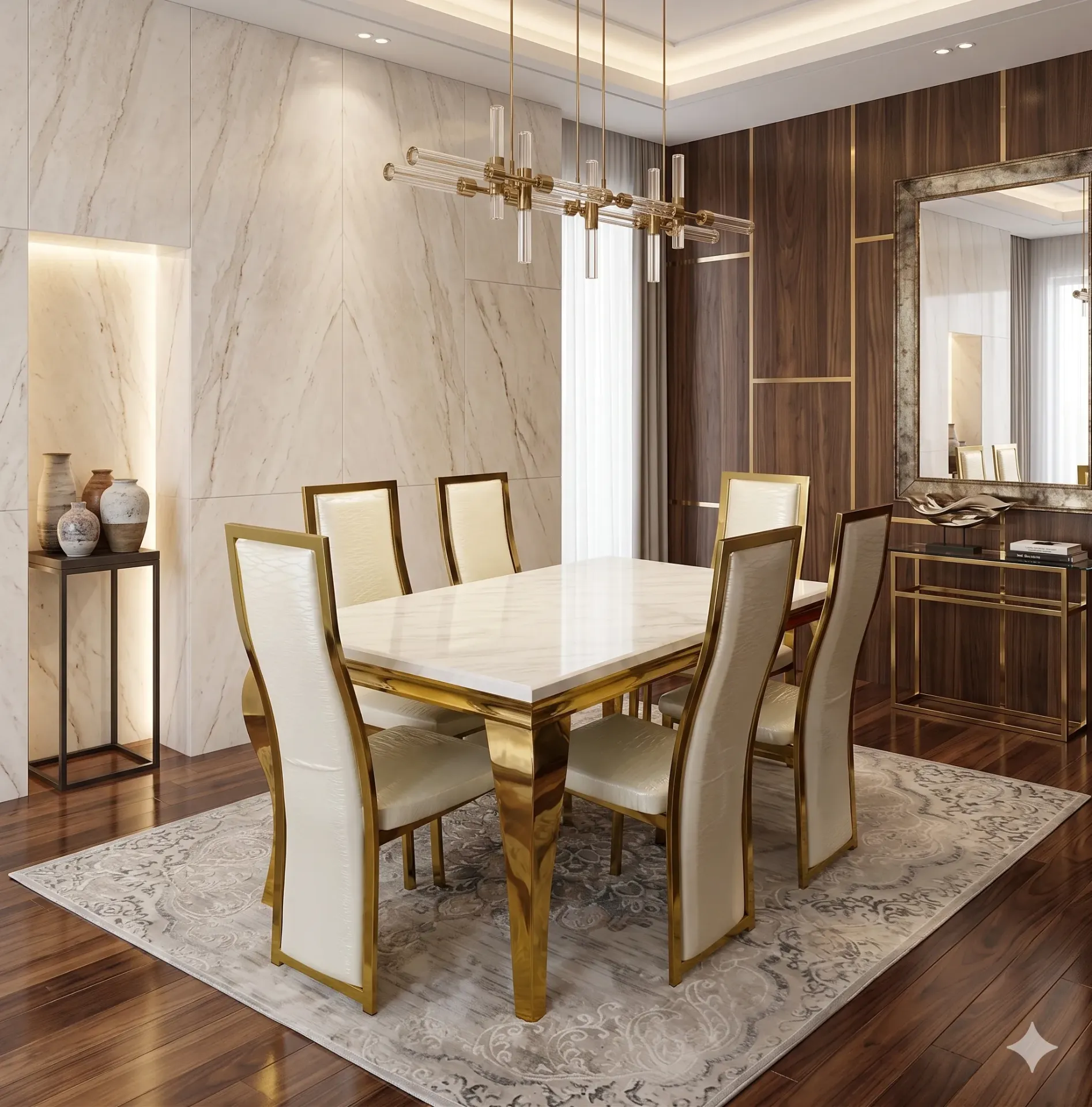 Aurelia Modern Luxury Dining Set