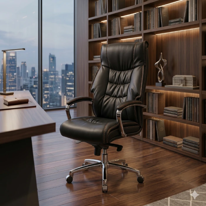 Imperial High-Back Leather Executive Office Chair