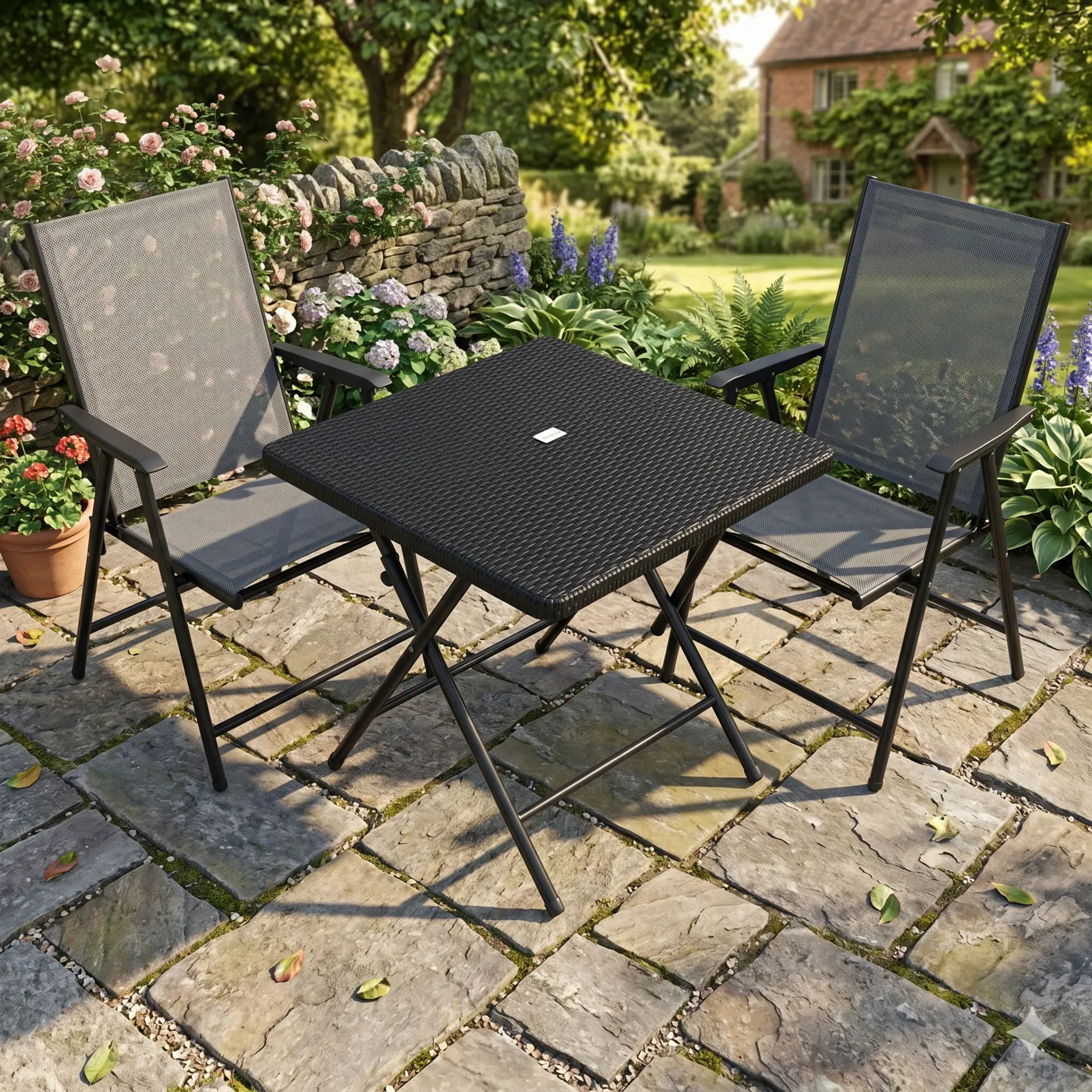 3-Piece Folding Patio Bistro Set
